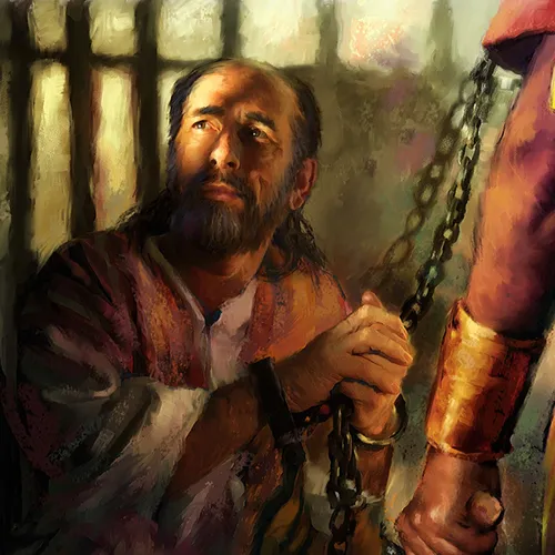 Paul in chains