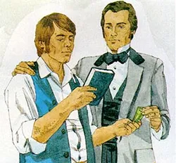 Brigham Young gets a copy of the Book of Mormon