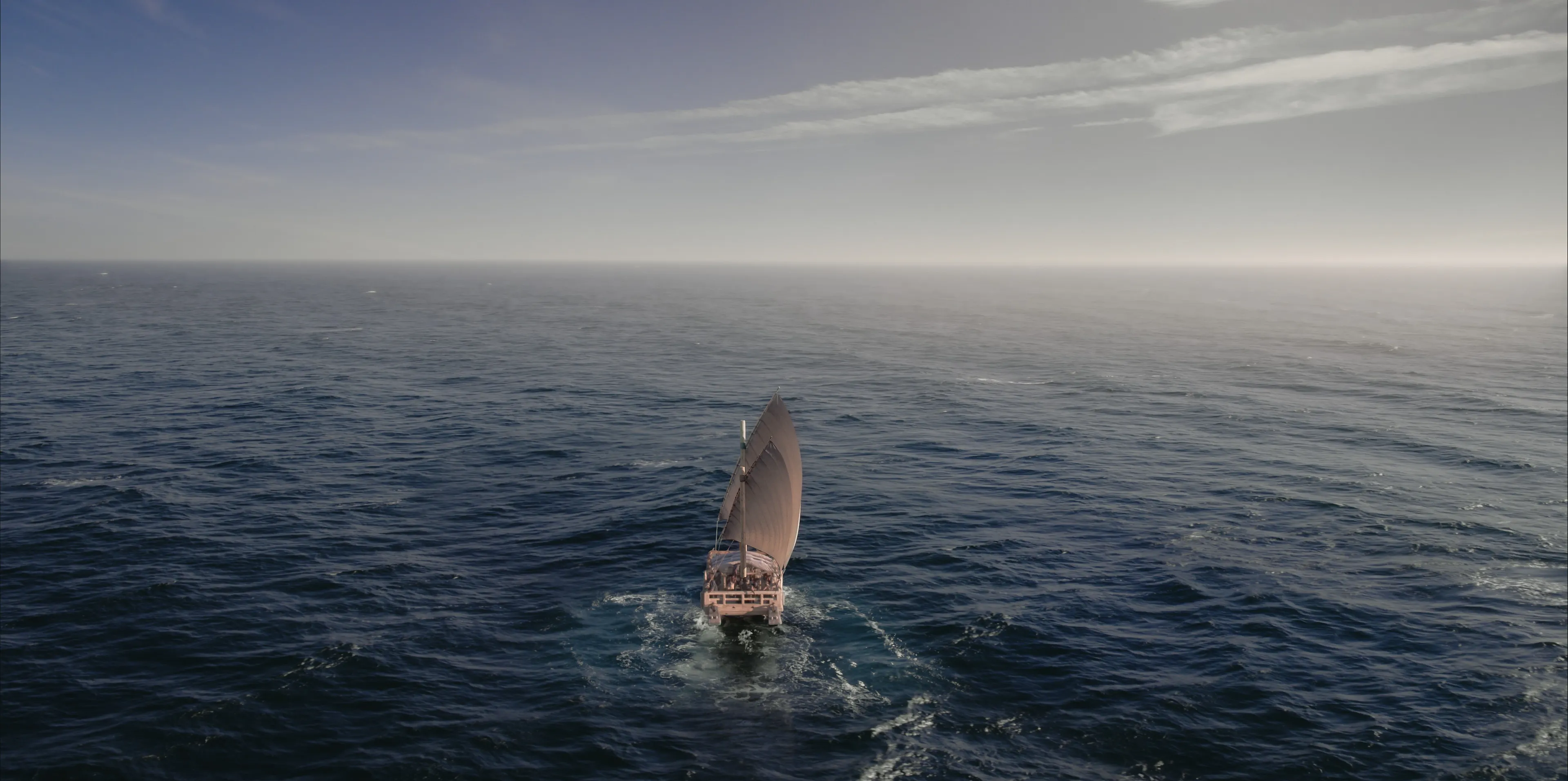 Lehi and his family set sail to the promised land.