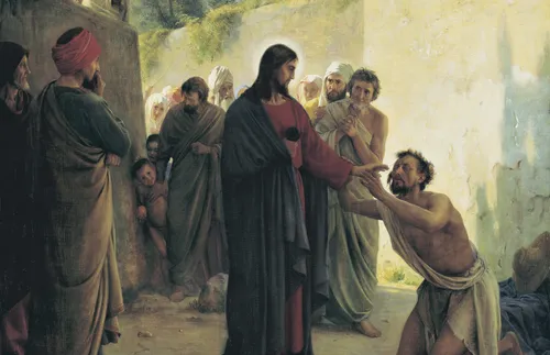 Jesus healing the blind