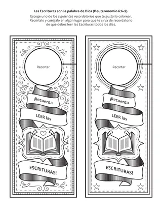 Hoja de actividades: Las Escrituras son la palabra de Dios