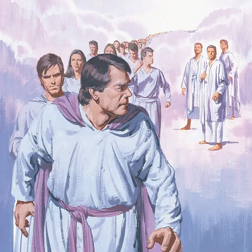 Satan and followers leaving heaven