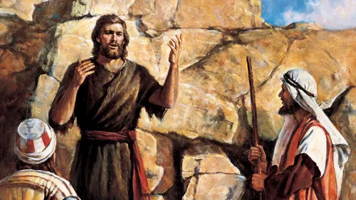 John the Baptist preaching