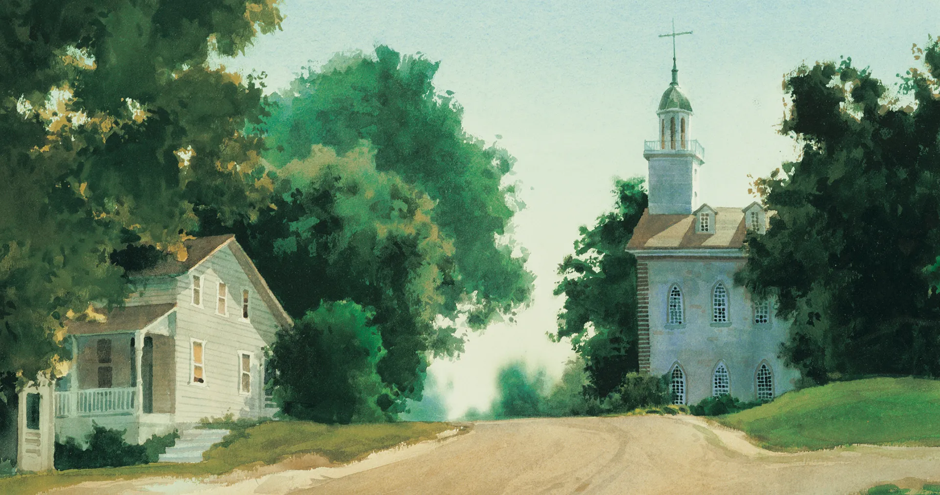 "Landscape Kirtland Temple," by Al Rounds. © undefined ipCode 1.