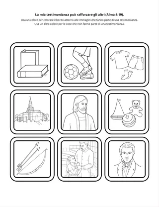 pagina delle attività: la mia testimonianza può rafforzare gli altri