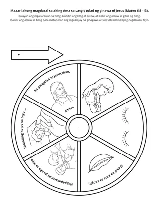 pahina ng aktibidad: kaya kong manalangin tulad ng ginawa ni Jesus