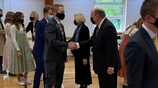 Quentin L. Cook Greets Missionaries in Leeds