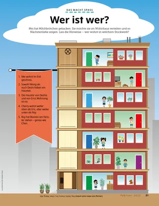 game showing an apartment building