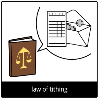 law of tithing gospel symbol