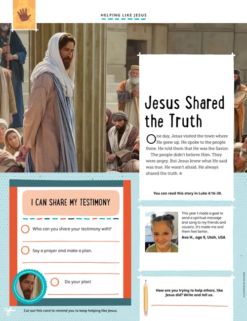 Page PDF of Jesus Christ teaching in the temple