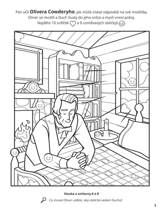 Oliver Received Answers from the Lord coloring page