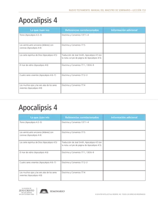 handout, Revelation 4