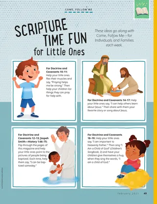 Come, Follow Me ideas for young children