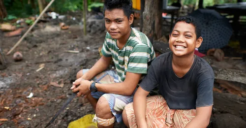 young men in Samoa