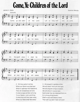 Music, Come, Ye Children of the Lord