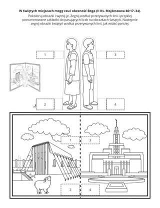Strona z zadaniami dla Organizacji Podstawowej: W świętych miejscach mogę czuć obecność Boga