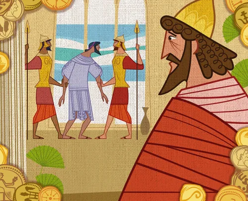 The servant is unable to pay the debt.