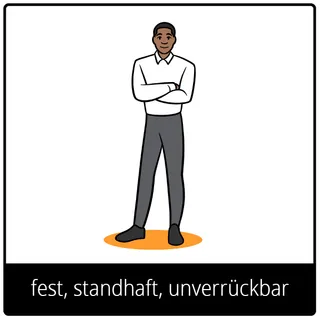 Symbol für Evangeliumsbegriff: fest, standhaft, unverrückbar