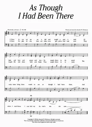 Music, As Though I Had Been There