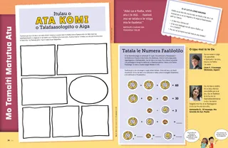 Itulau PDF ma se gaoioiga e fai ai se ata komi o talafaasolopito o aiga, ma se gaoioiga faalilolilo e uiga i le sefuluai