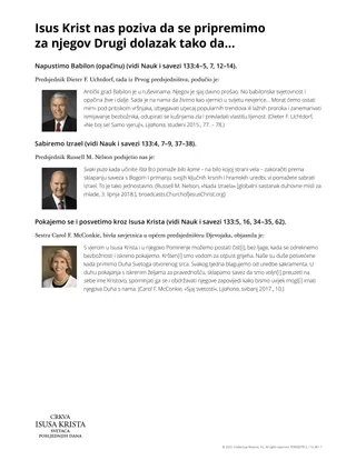 Isus Krist nas poziva da se pripremimo za njegov Drugi dolazak…