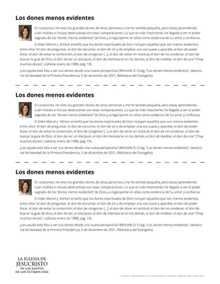 Volante Los dones menos evidentes