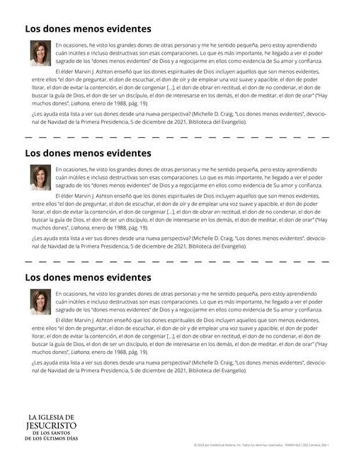 Volante Los dones menos evidentes