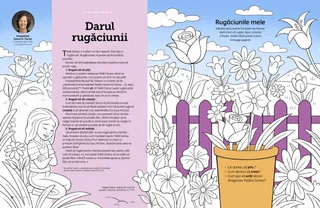 Activitate de colorat flori