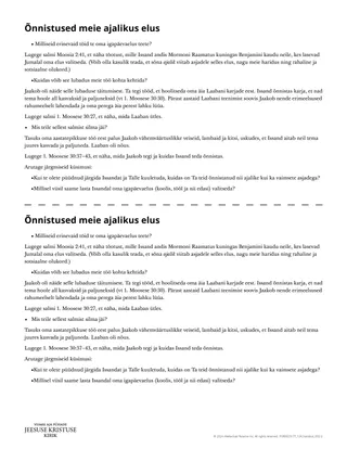 Õnnistused meie ajalikes eludes