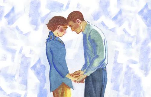 couple holding hands