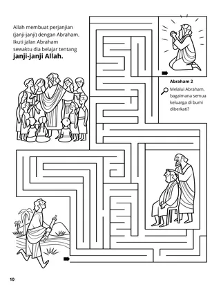 The Abrahamic Covenant coloring page