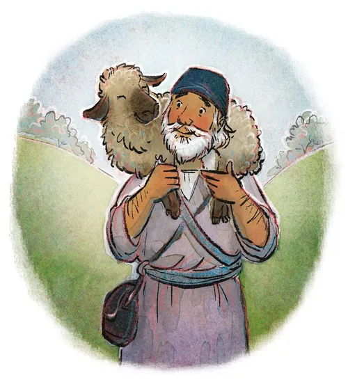 shepherd with sheep