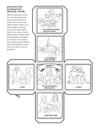 aktiviti pej: bigfala lav, hem i stret lav blong Jisas Kraes