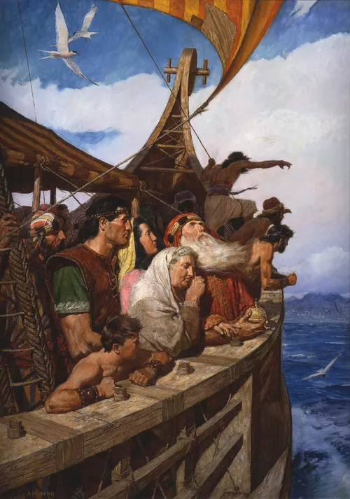 Lehi and his people arrive in the promised land