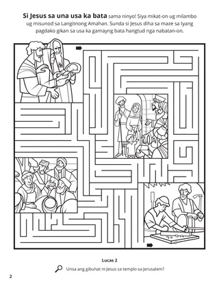 Jesus’s Childhood coloring page