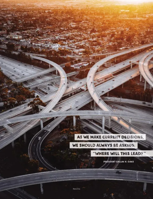 a spaghetti-bowl freeway interchange