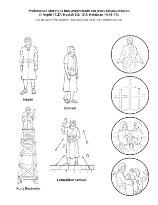 aktivitetssida: Profeterna i Mormons bok undervisade om Jesus Kristus mission