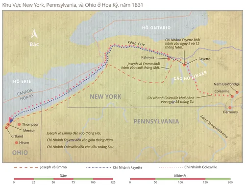 hành trình của các thánh hữu đến Ohio