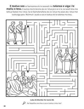 Two Disciples on the Road to Emmarus coloring page