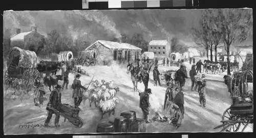 Saints leaving Nauvoo