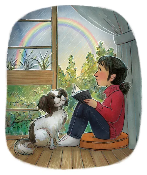 young girl reading scriptures