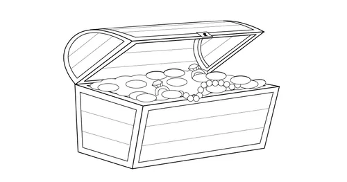 A drawing of a treasure chest.
