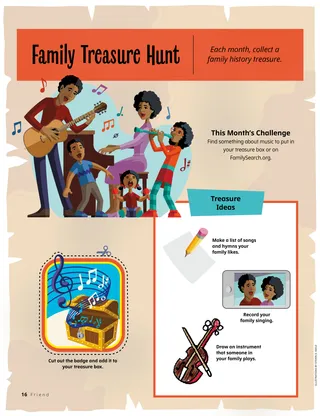 Page from the February 2022 Friend Magazine.