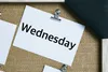 paper with wedneaday written