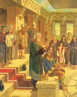 King Benjamin Confers the Kingdom on Mosiah