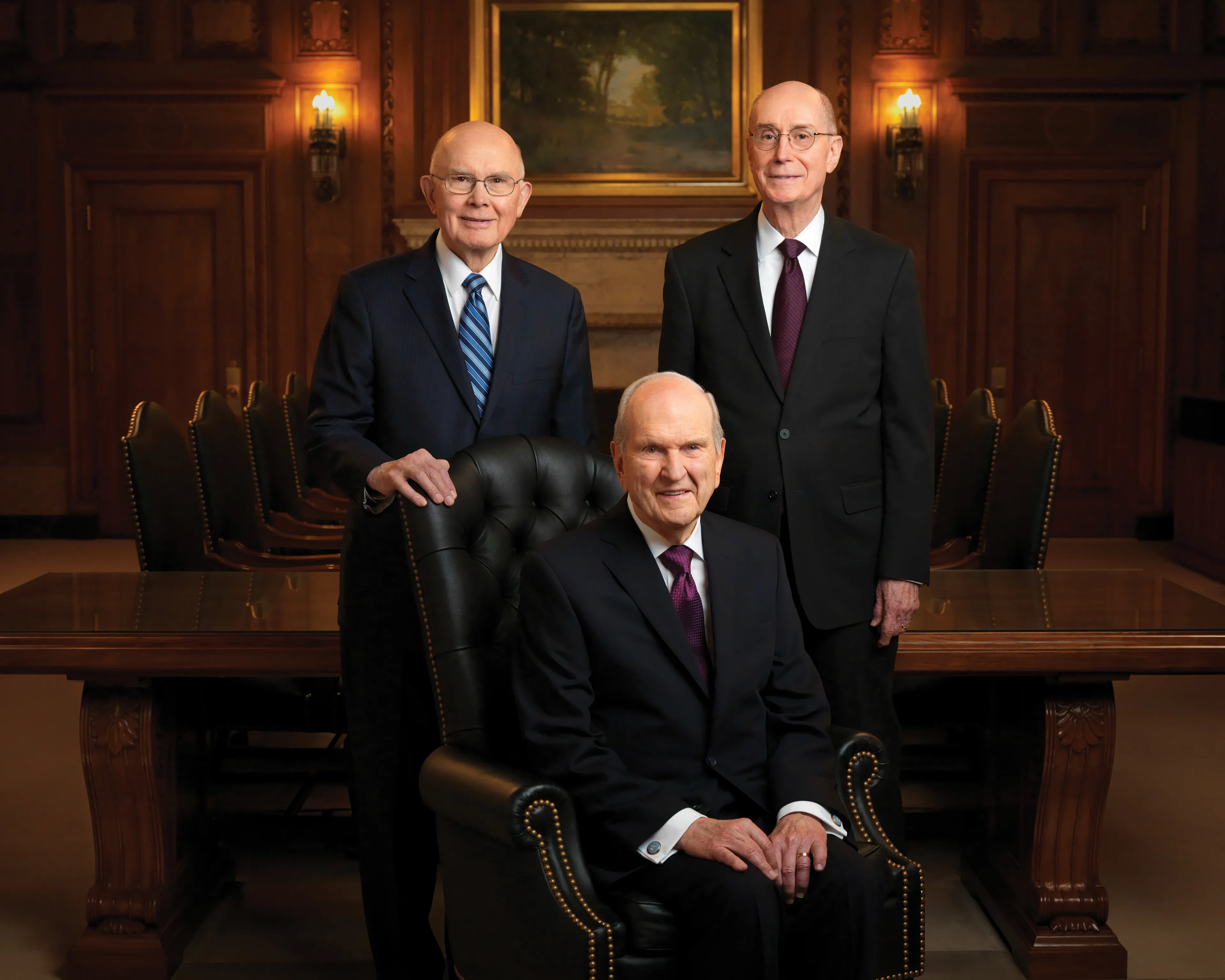The Official Portrait of the First Presidency.