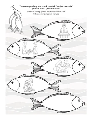 halaman kegiatan: Yesus mengundang kita untuk menjadi penjala manusia
