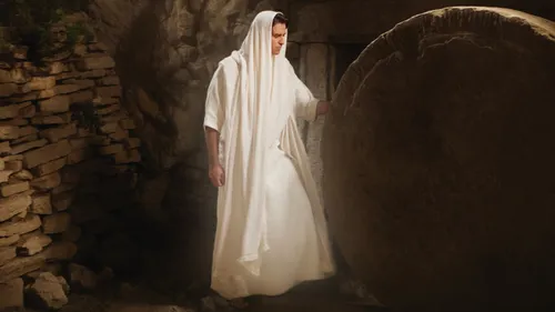 An angel outside of Christ’s tomb.