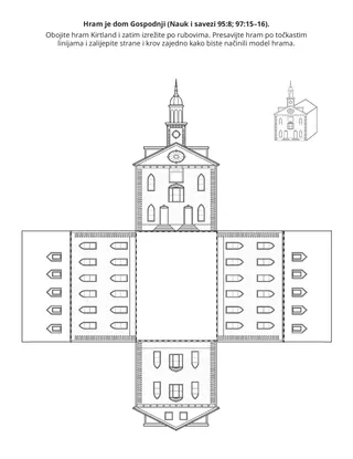 stranica aktivnosti: hram je dom Gospodnji