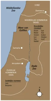 map of Israel and Judah